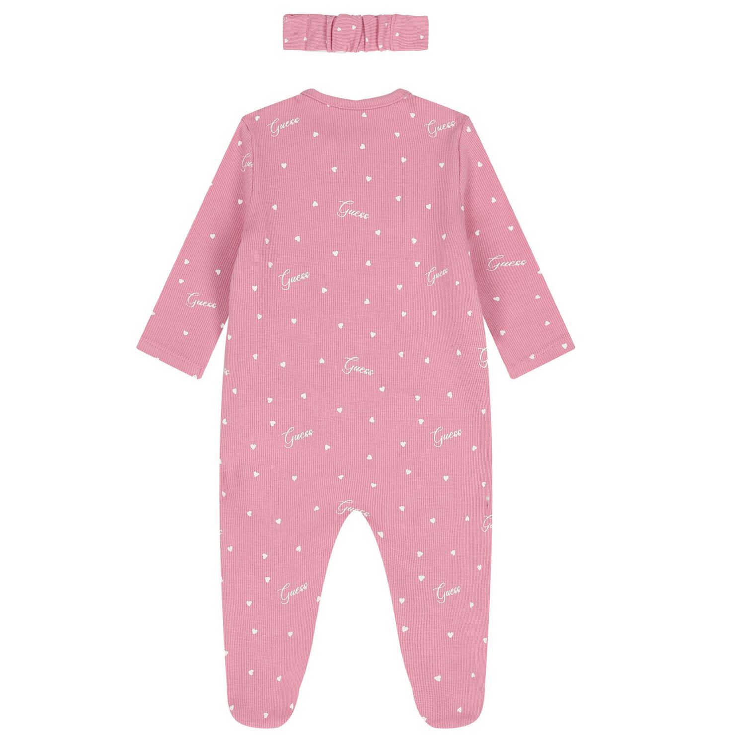 Baby Girls Pink Heart Babygrow Gift Set, 1, hi-res image number null