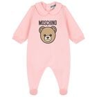Baby Girls Pink Teddy Bear Logo Babygrow Gift Set, 3, hi-res