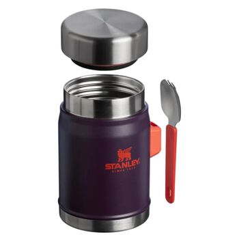 Purple Classic Legendary Food Jar & Spork