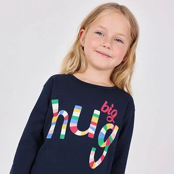 Girls Blue Long Sleeve Top