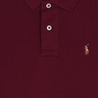 Boys Burgundy Logo Polo Shirt, 1, hi-res