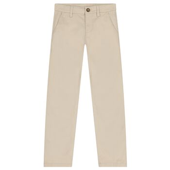 Boys Beige Trousers