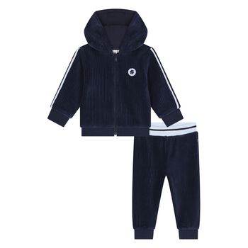Baby Boys Navy Blue Logo Tracksuit
