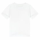 Boys White Cotton T-Shirt, 2, hi-res
