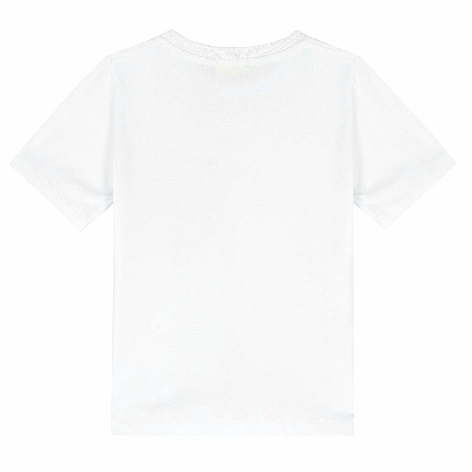 Boys White Cotton T-Shirt, 2, hi-res image number null