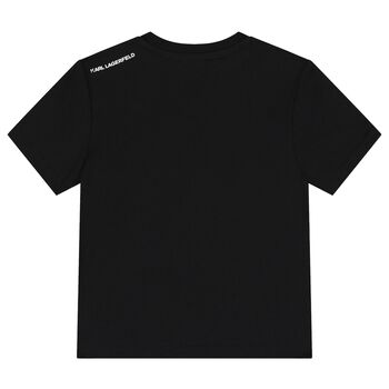 Boys Black Logo T-Shirt