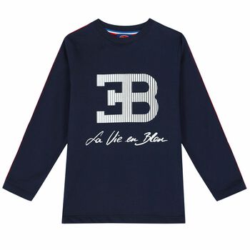 Boys Navy Logo T-Shirt