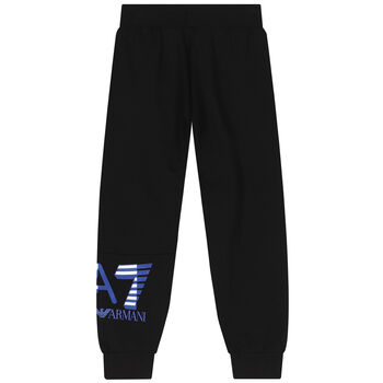 Boys Black Logo Joggers