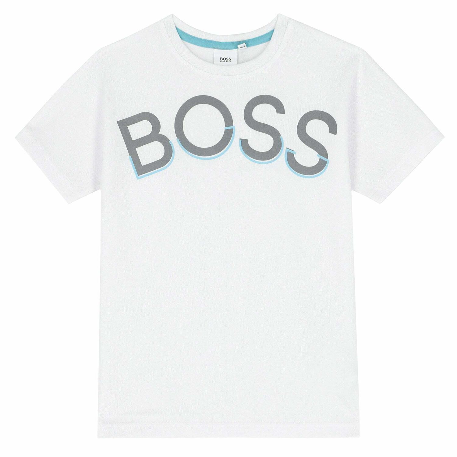 Boys White Logo T-Shirt, 1, hi-res image number null