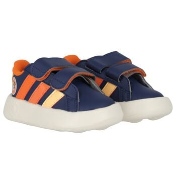 Boys Navy Blue Disney Grand Court Trainers