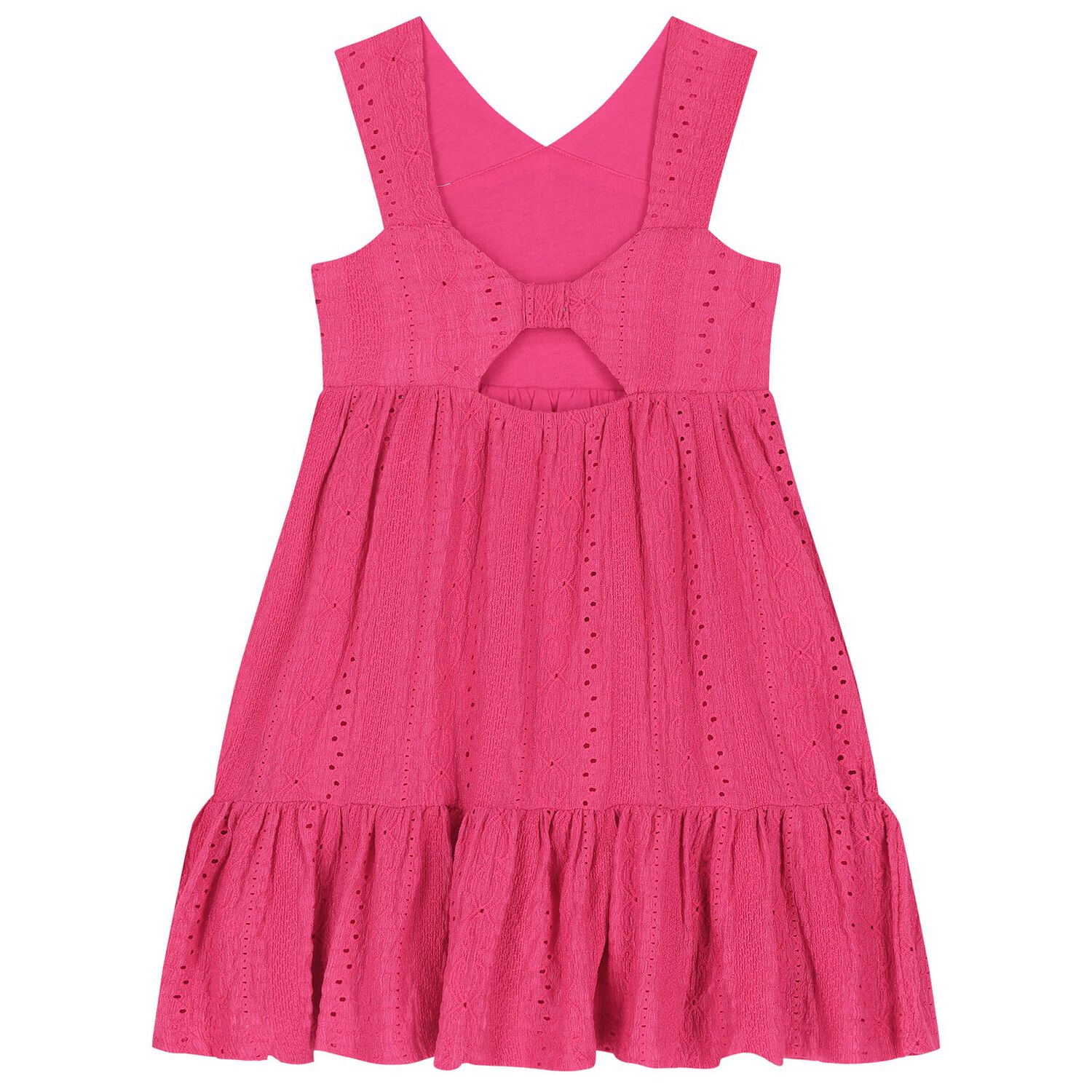 Girls Pink Embroidered Dress, 1, hi-res image number null