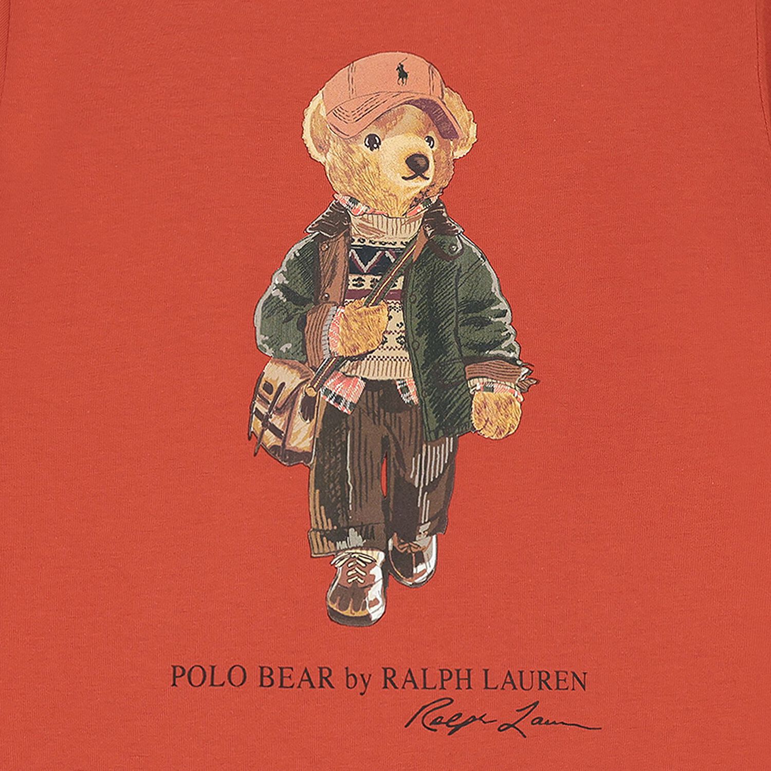 Boys Orange Polo Bear T-Shirt, 1, hi-res