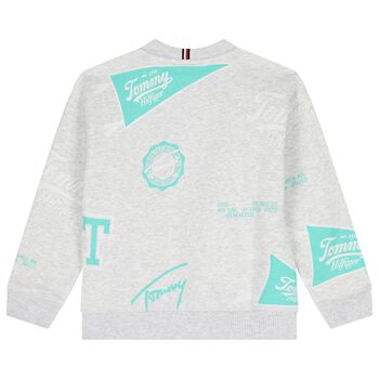 Boys Grey Logo Sweatshirts