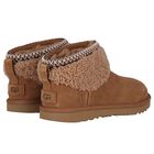 Girls Beige Classic Ultra Mini Suede Boots, 1, hi-res