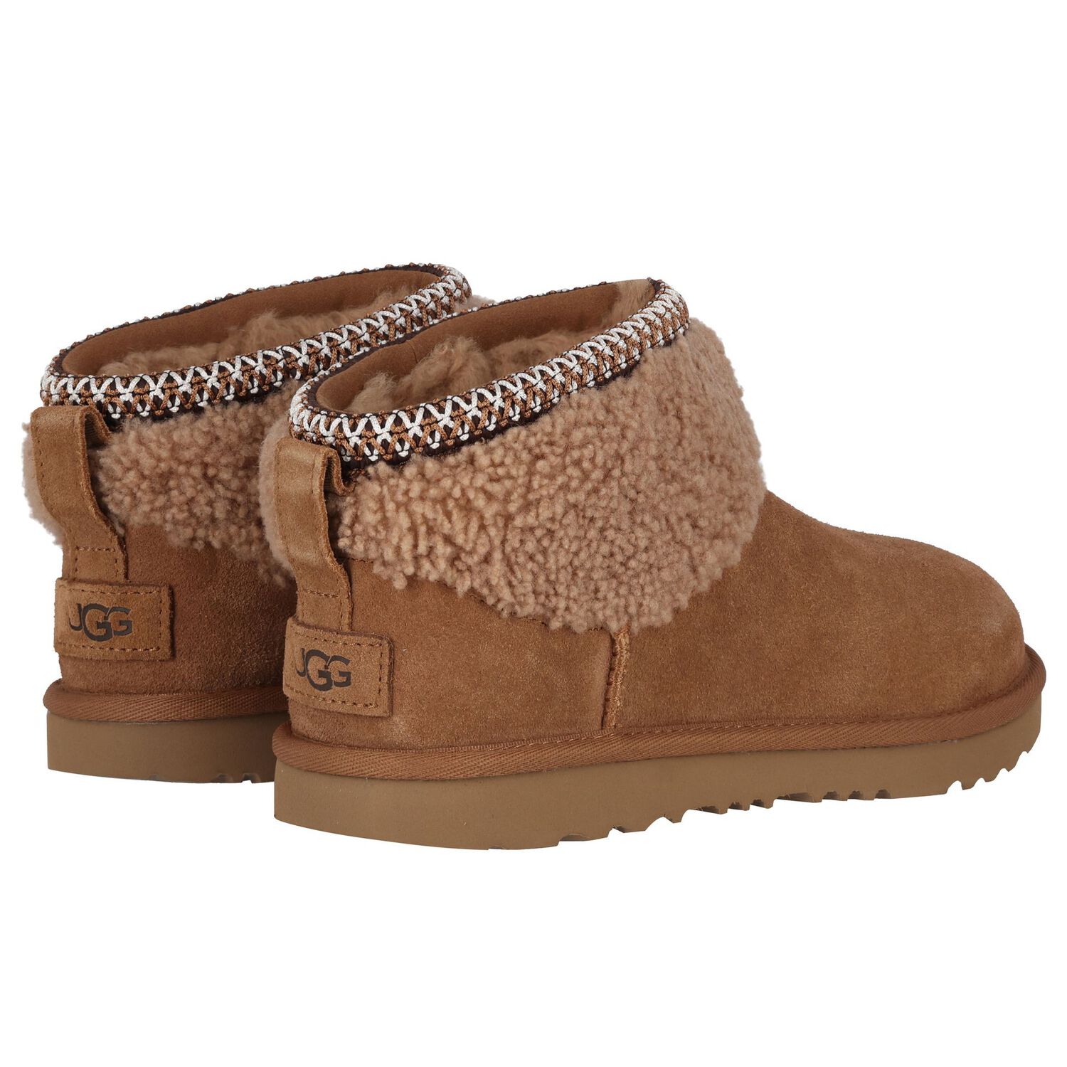 Girls Beige Classic Ultra Mini Suede Boots, 1, hi-res image number null