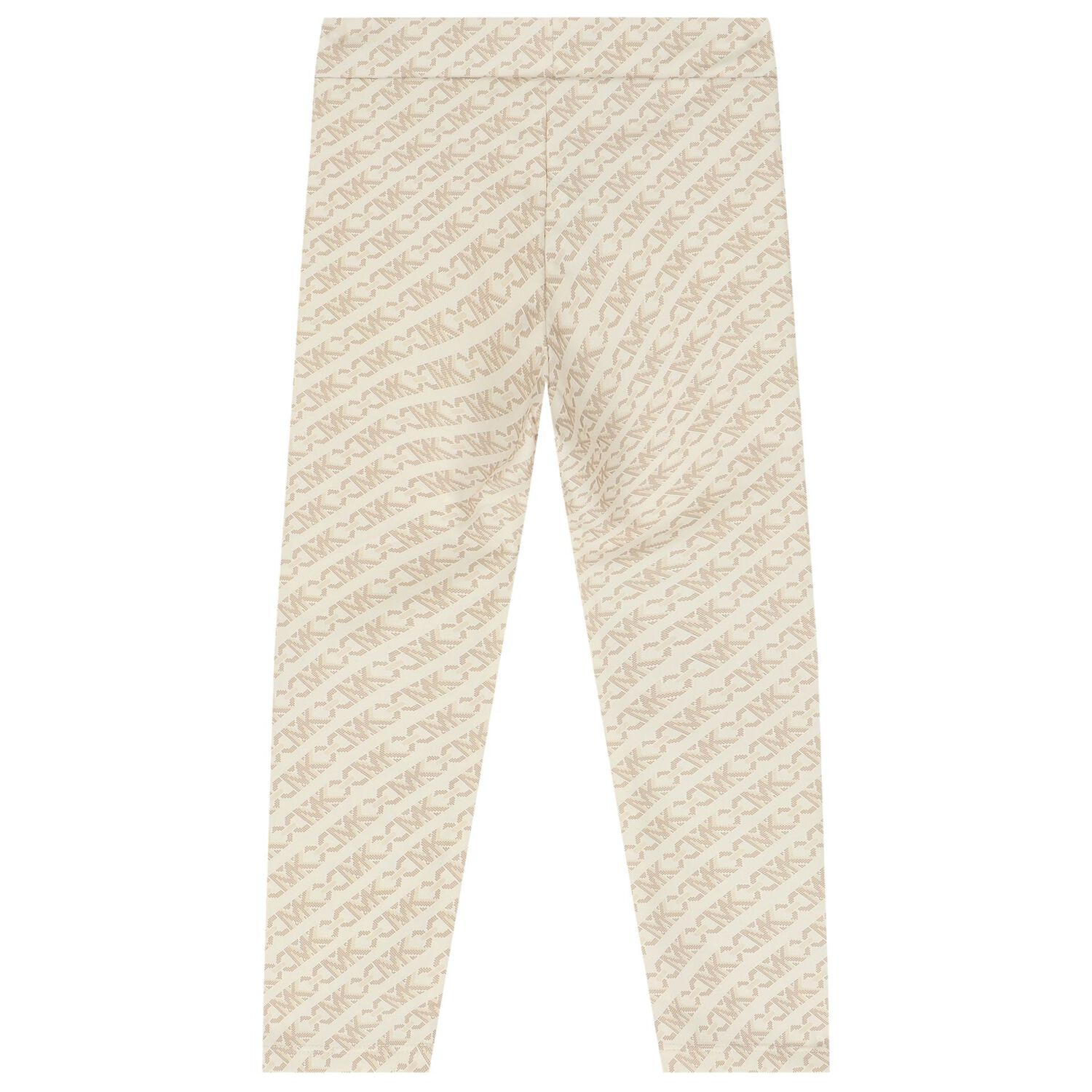 Girls Beige Logo Leggings, 1, hi-res image number null