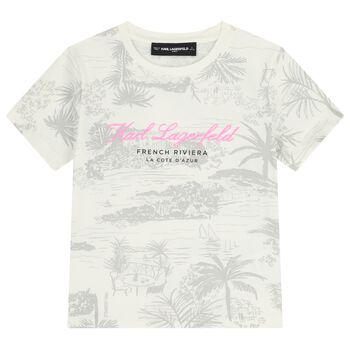 Girls Ivory Logo T-Shirt