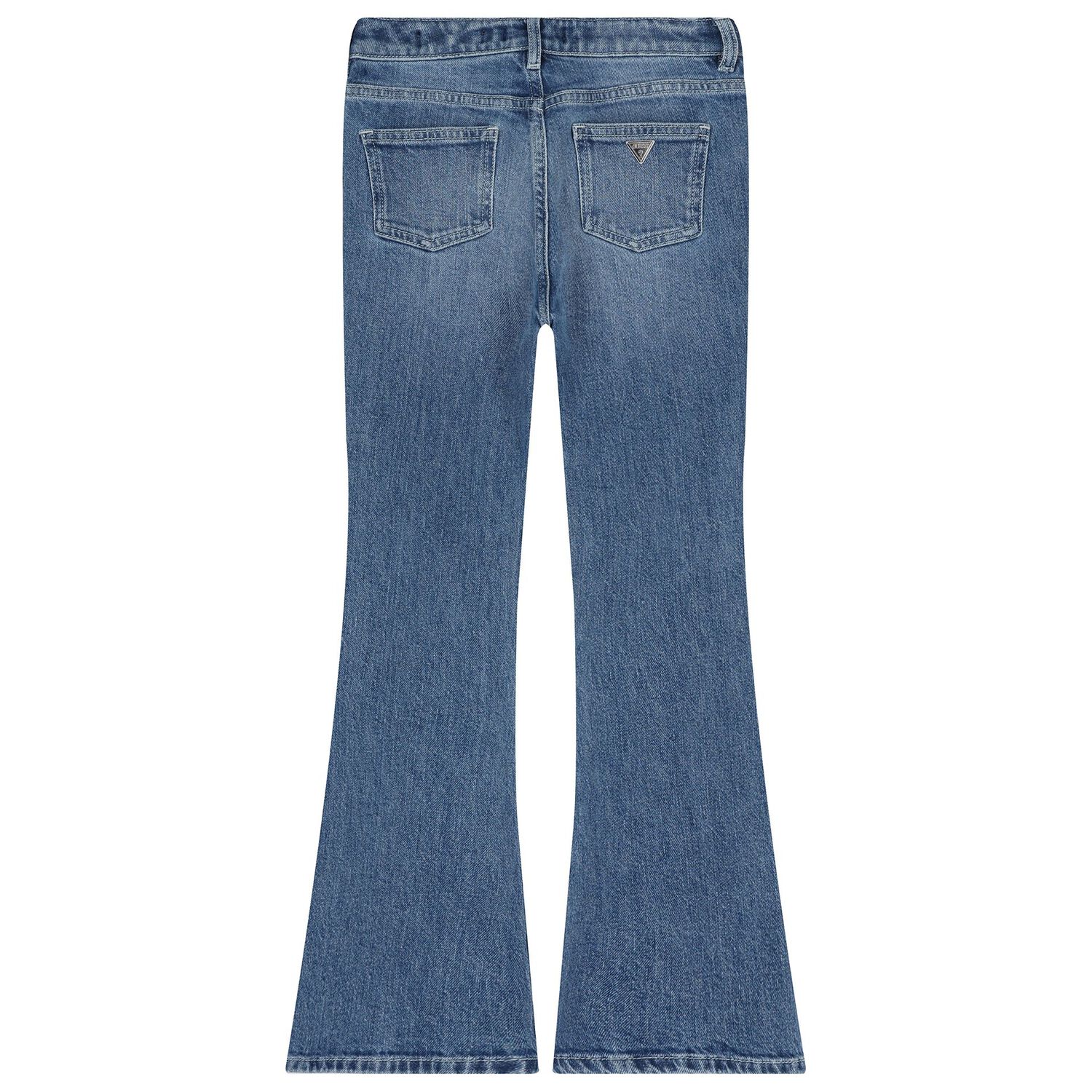 Girls Blue Embellished Denim Jeans, 1, hi-res image number null