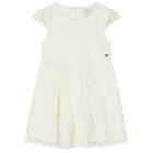 Girls Ivory Lace Dress, 1, hi-res
