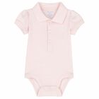 Baby Girls Pink Logo Bodysuit, 2, hi-res