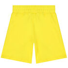Boys Yellow Thunderbolt Logo Shorts, 3, hi-res