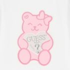 Girls White Logo Long Sleeve Top, 1, hi-res