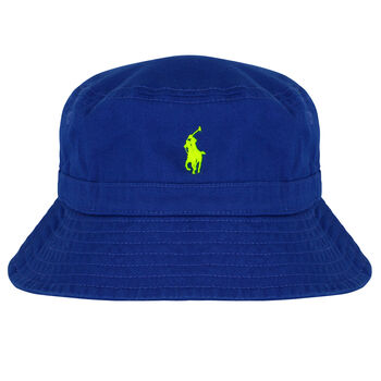 Baby Boys Blue Logo Sun Hat