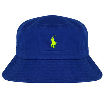 قبعة بالشعار باللون الأزرق للأولاد