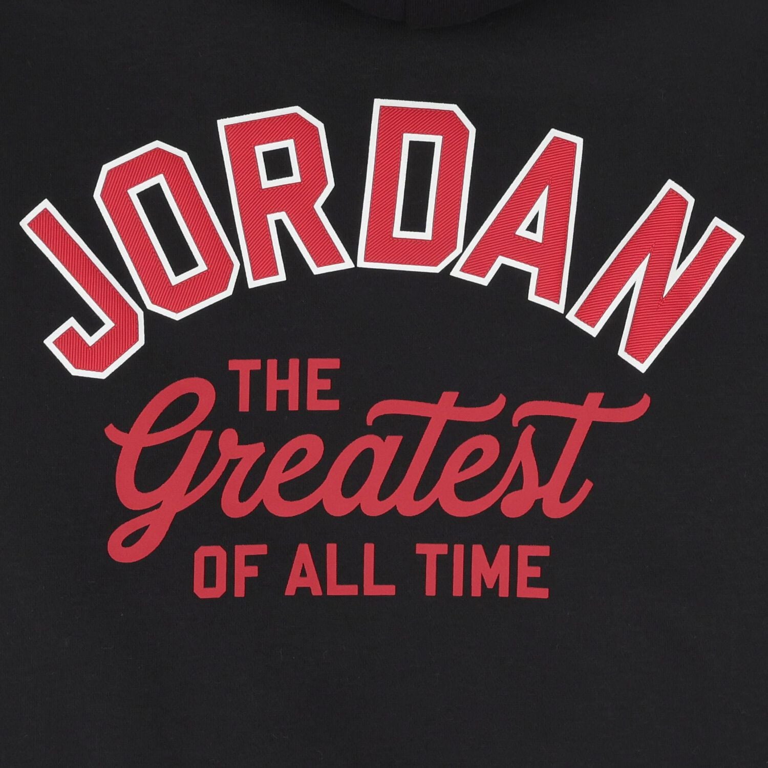 Boys Black & White Jordan Hooded Top, 1, hi-res