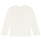 Girls Ivory Long Sleeve Top, 2, hi-res