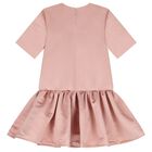 Girls Rose Pink 3D Flowers Dress, 1, hi-res