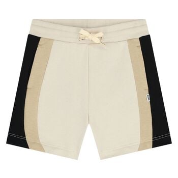 Younger Boys Beige Striped Shorts