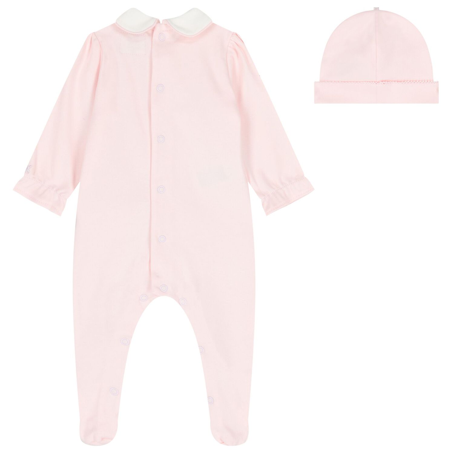 طقم ملابس نوم للبنات مزهر باللون الوردي , 1, hi-res