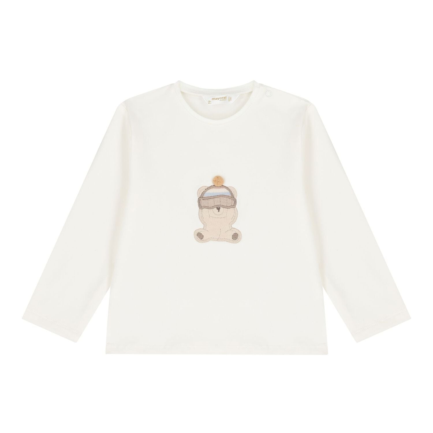 Baby Boys Beige & Ivory Teddy Bear Tracksuit ( 3 Piece ), 1, hi-res