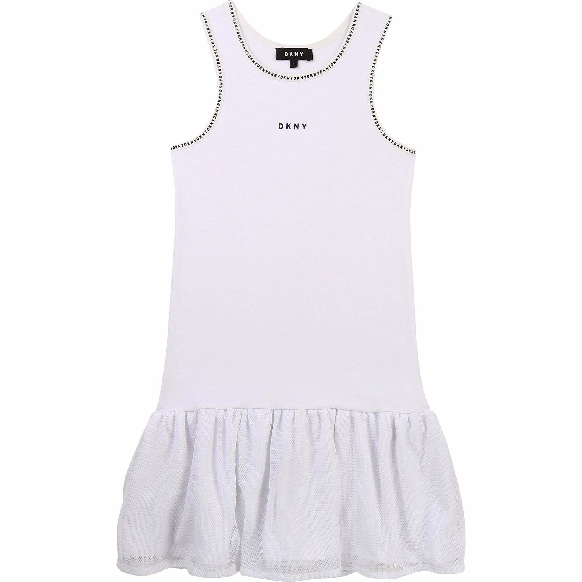 Dkny black outlet and white dress