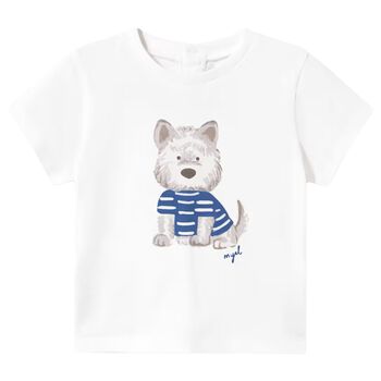 Younger Boys Ivory Puppy T-Shirt 