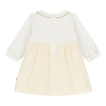 Baby Girls Ivory Logo Dress