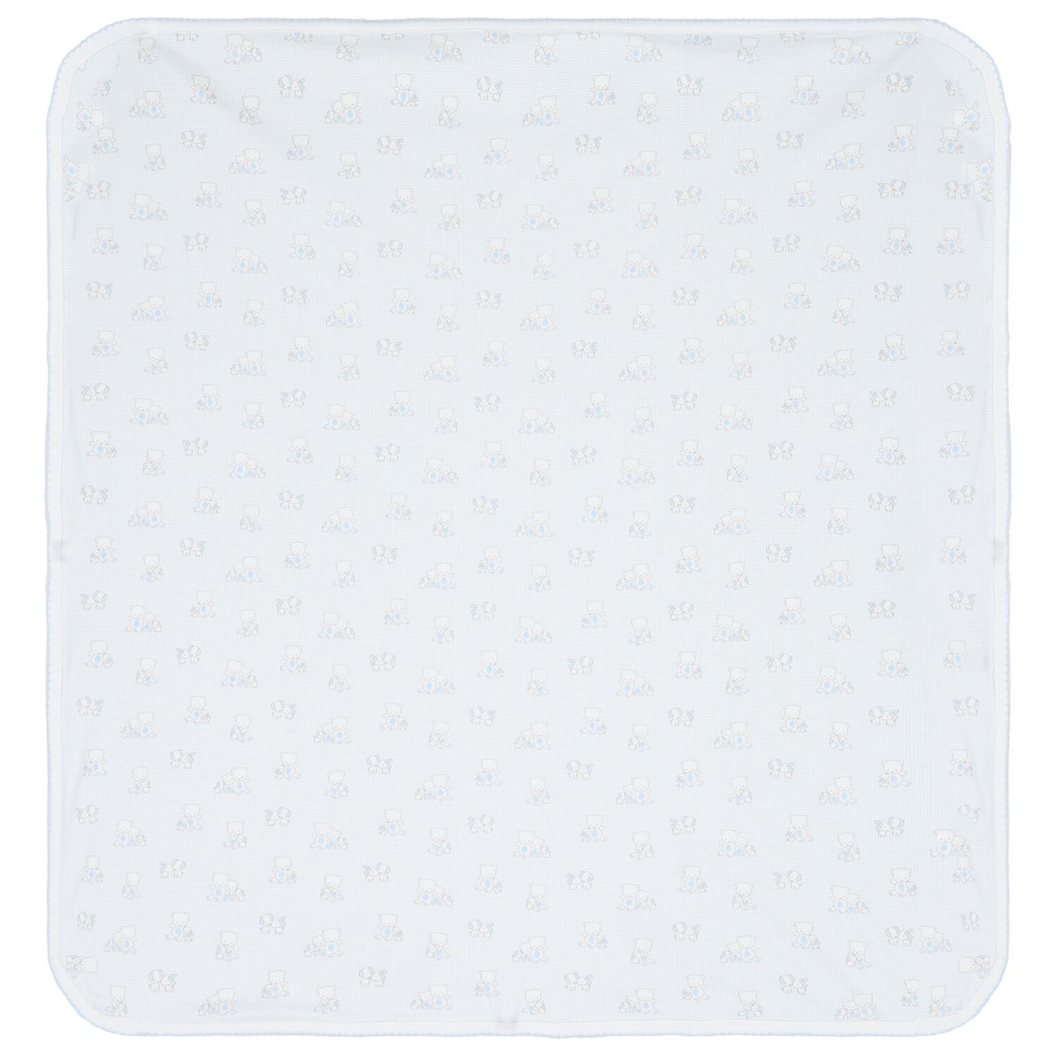 بطانية بطابعة دب أزرق للأطفال الصغار, 1, hi-res