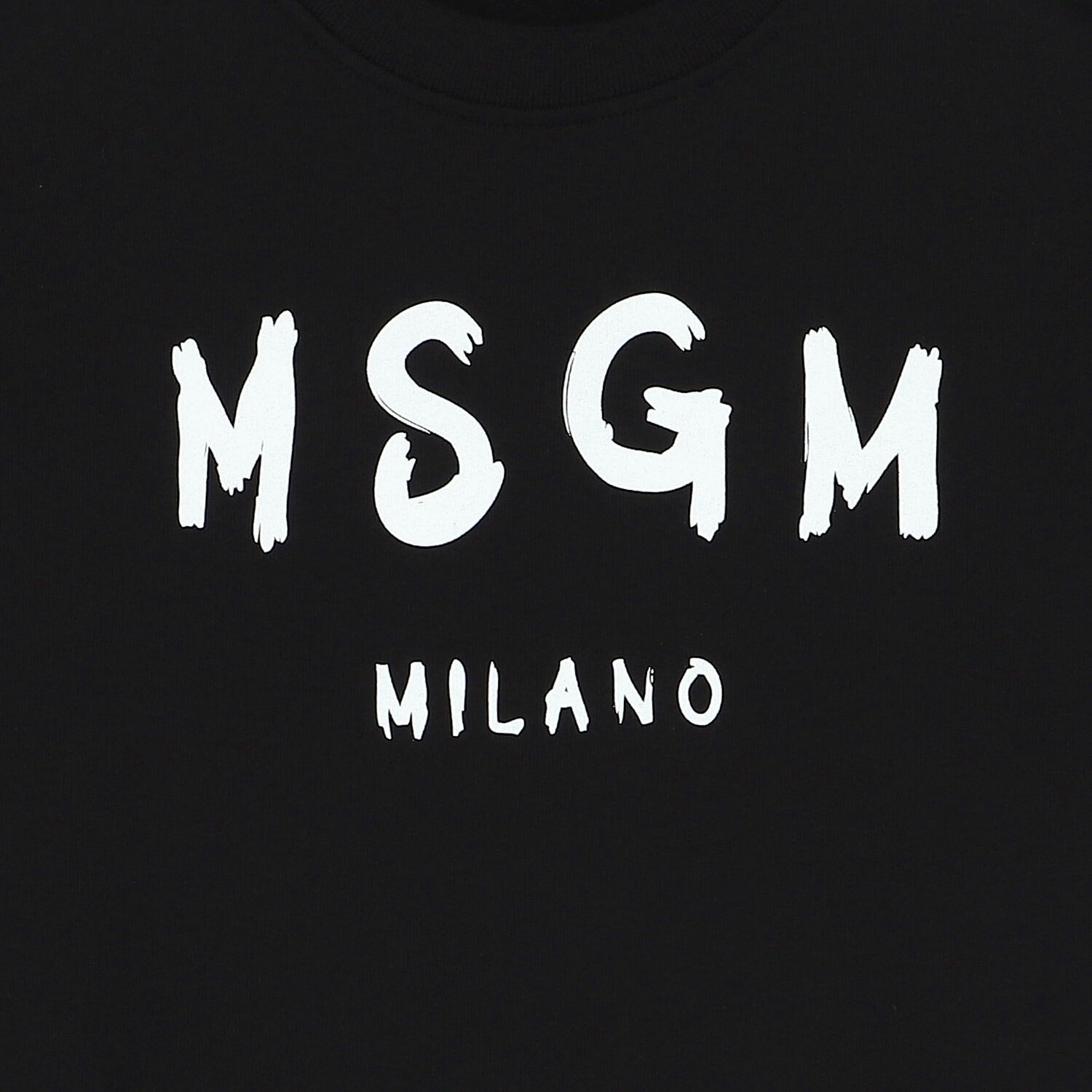 سويت شيرت بالشعار باللون الاسود, 1, hi-res