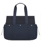 Navy Blue Canvas Baby Changing Bag, 2, hi-res