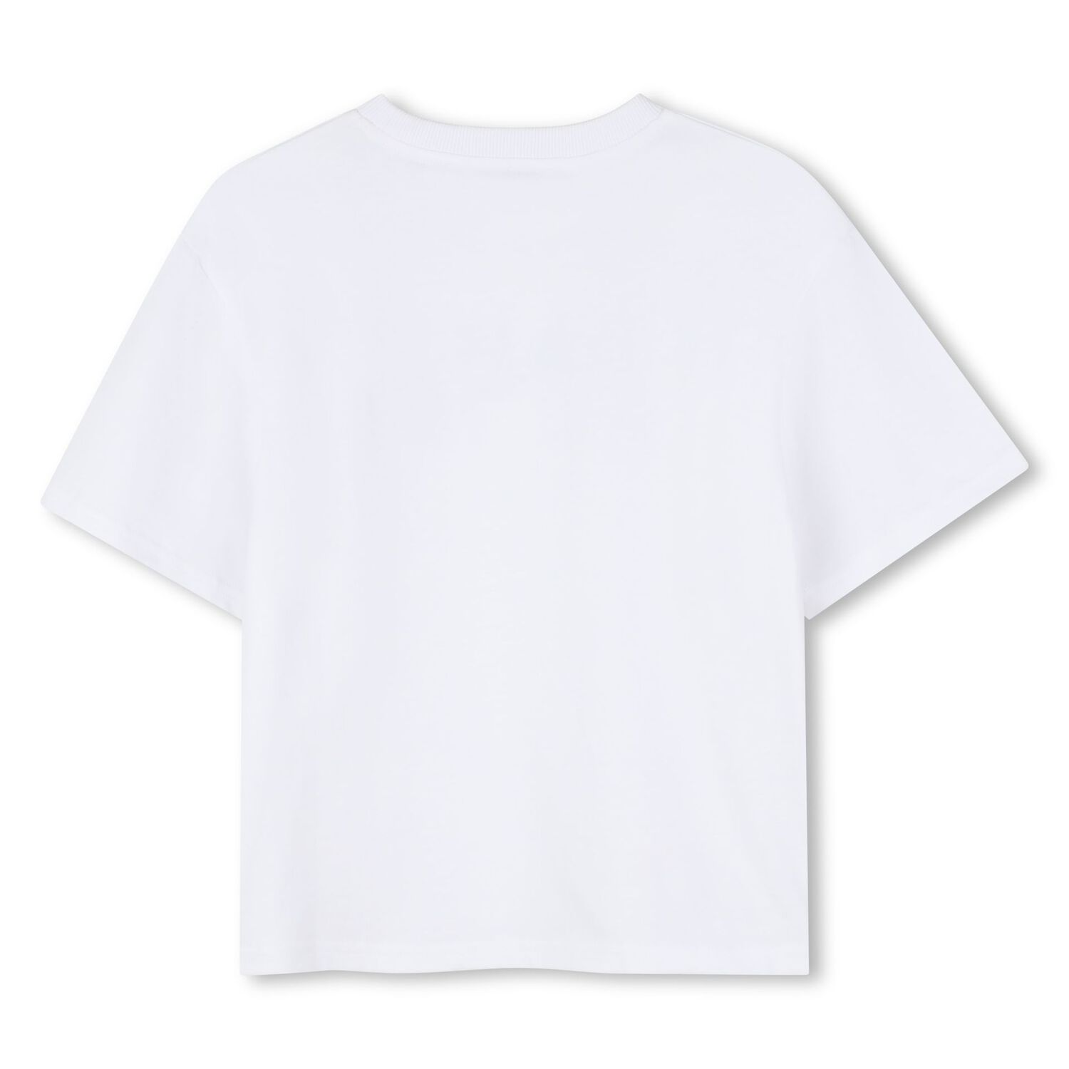 Girls White Logo Rhinestone T-Shirt, 1, hi-res