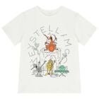 Boys Ivory Bug Band Logo T-Shirt       , 1, hi-res