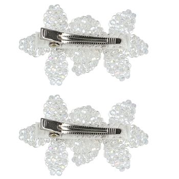 Girls Embellished Flowers Hair Clips ( 2-Pack )