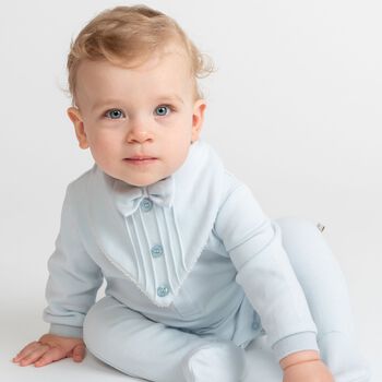 Baby Boys Blue Logo Babygrow Set