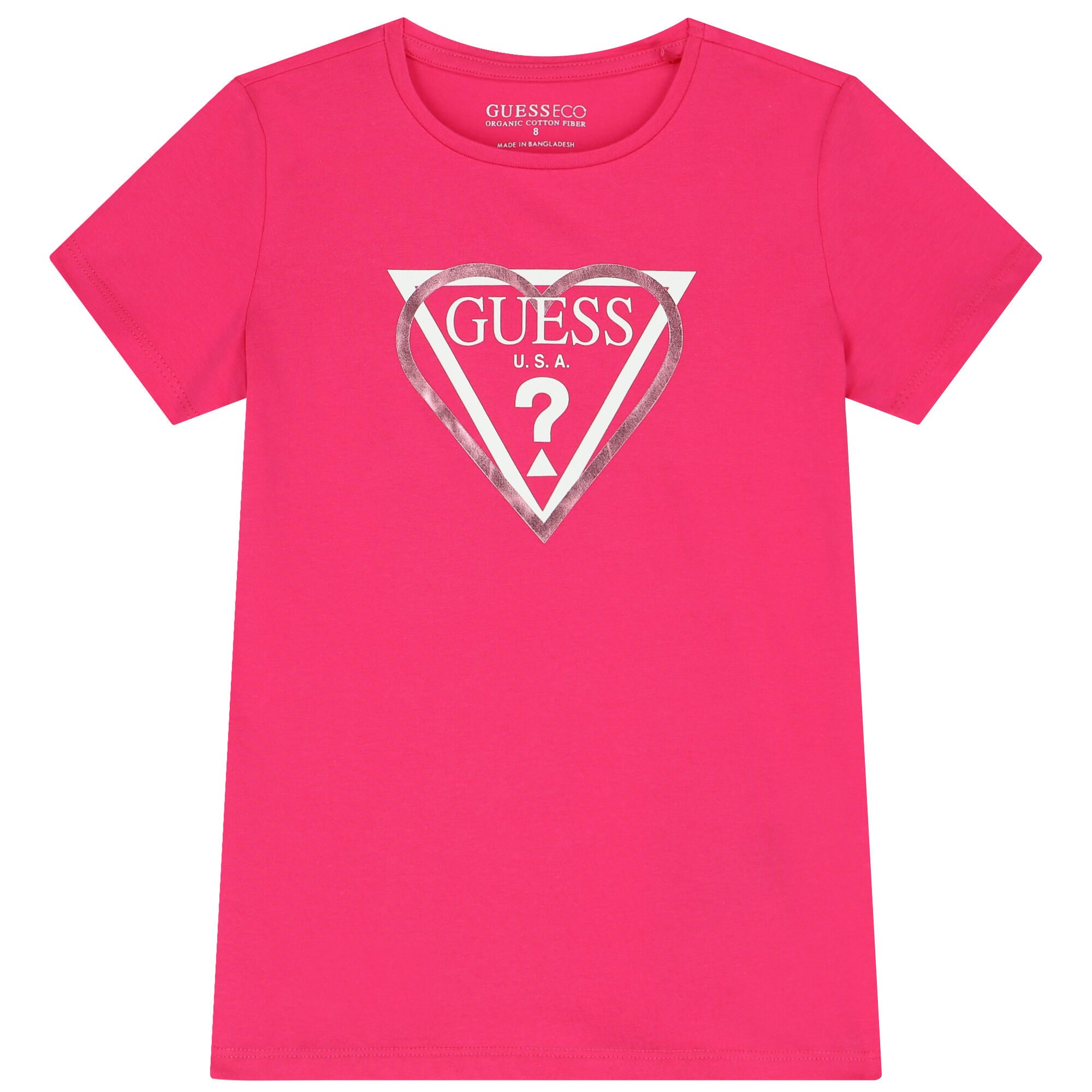 Pink guess hot sale t shirt
