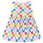 Girls Multi-Color Check Dress, 1, hi-res