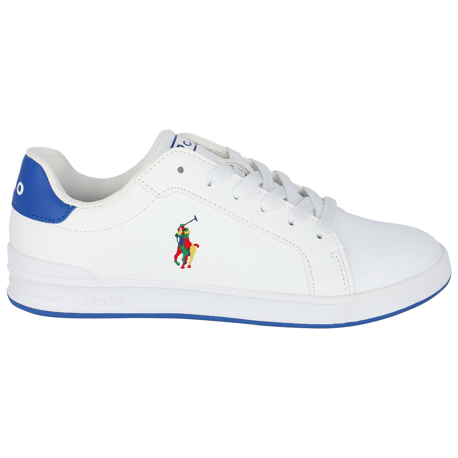 Boys White Logo Trainers, 1, hi-res image number null