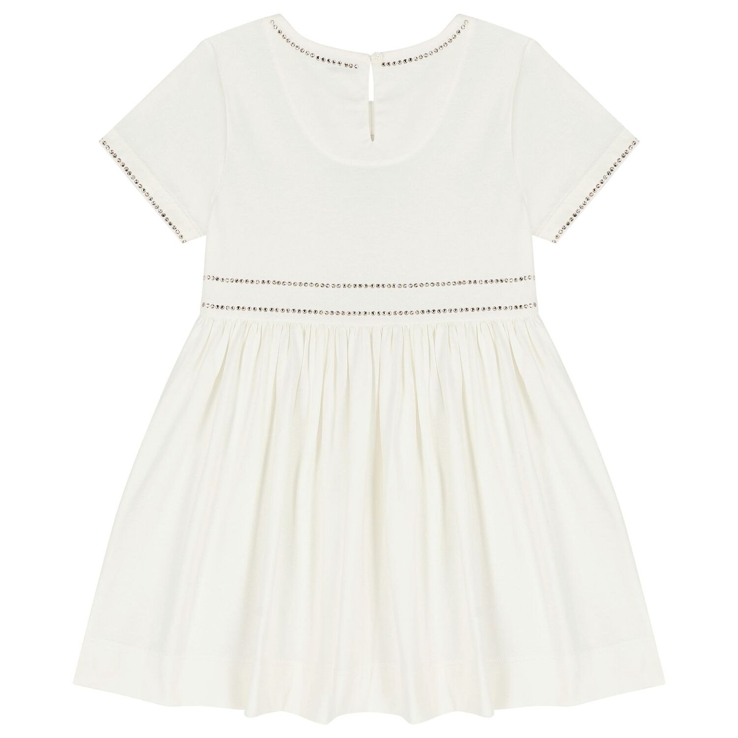 Girls Ivory Equestrian Knight Dress, 1, hi-res