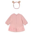 Baby Girls Pink Teddy Bear Dress Set, 1, hi-res
