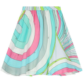 Girls Multi-Coloured Iride Pastel Skirt
